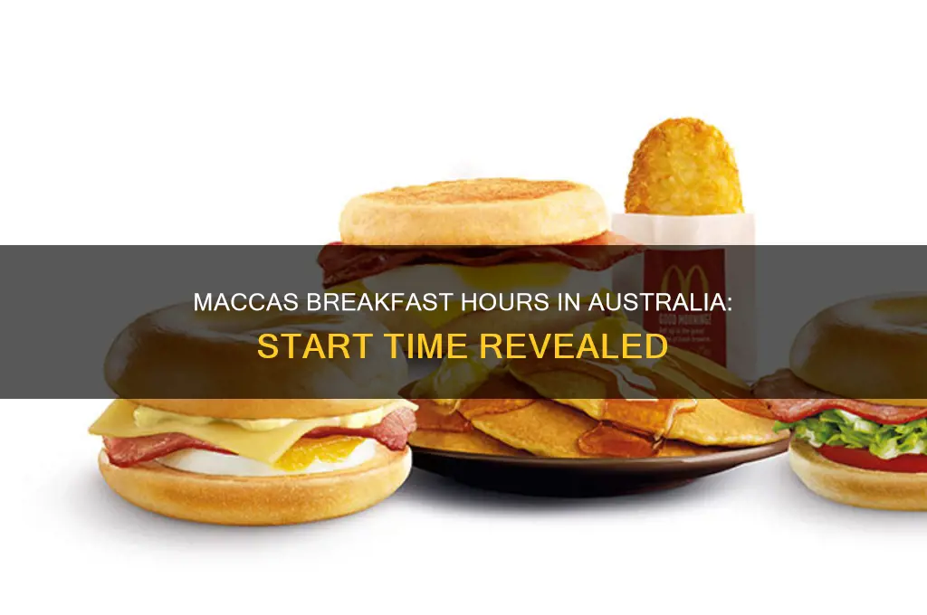 when does maccas breakfast start australia