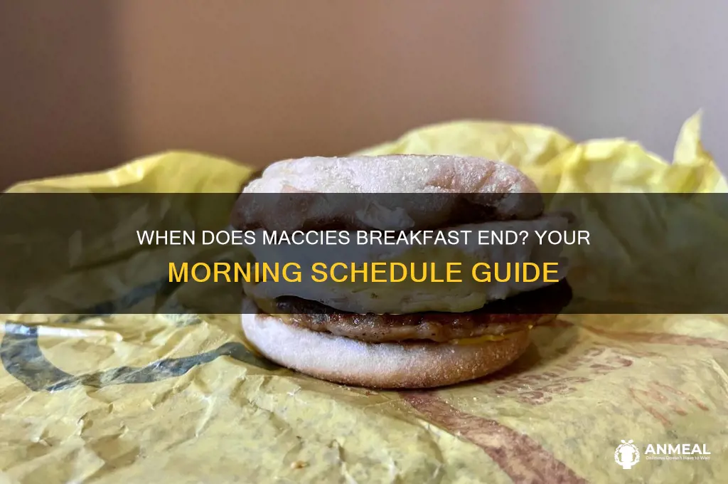 when does maccies breakfast finish