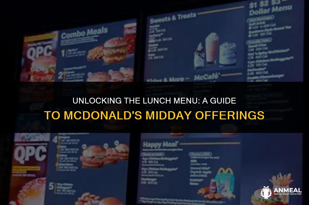 when does mcdonalds sell lunch