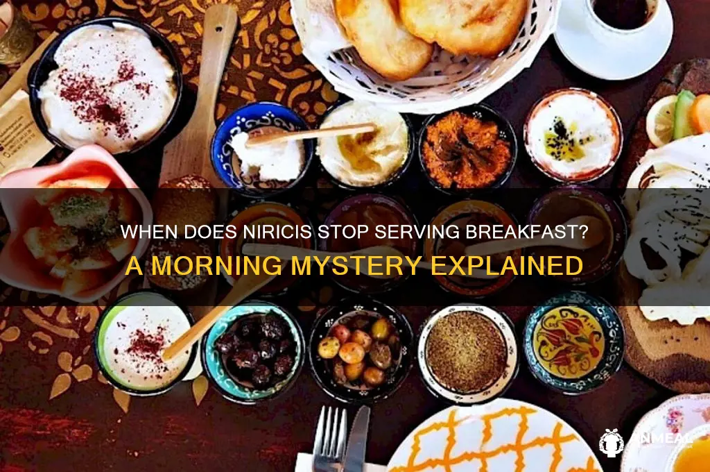 when does niricis stop making breakfast