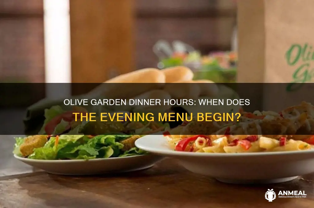 when does olive garden dinner start