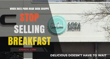 Park Road Soda Shoppe's Breakfast Hours: When Does Service End?
