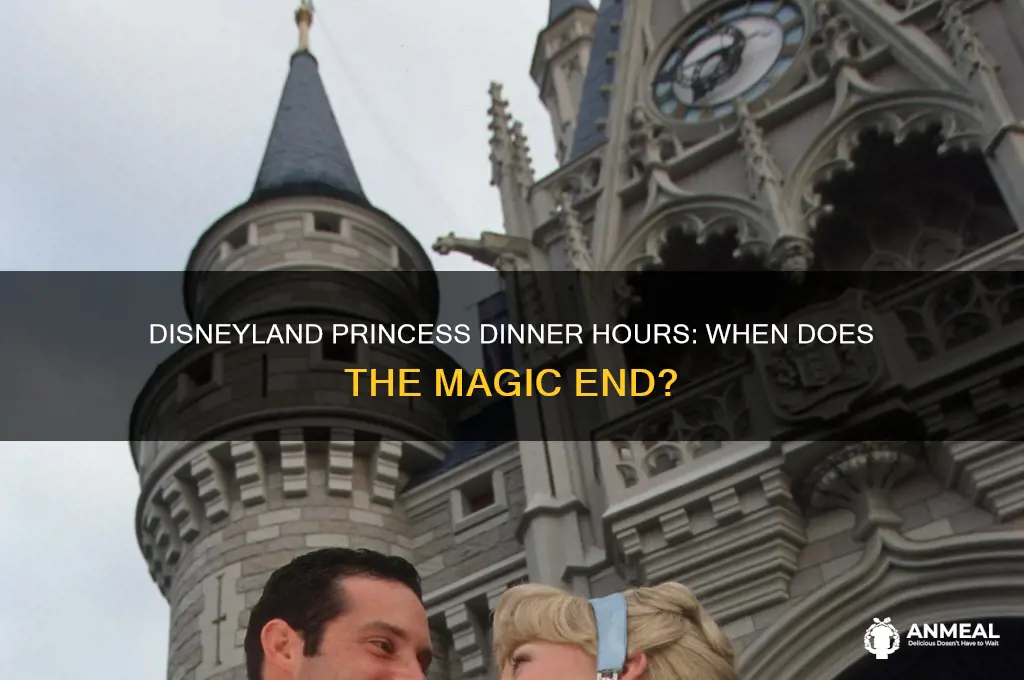when does princess dinner stop at disneyland