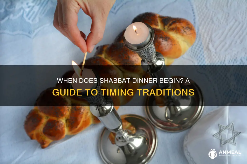 when does shabbat dinner start