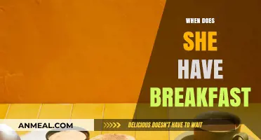 When Does She Have Breakfast? Exploring Morning Meal Timing Habits