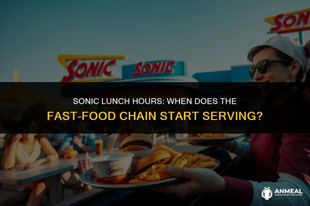 when does sonic lunch start