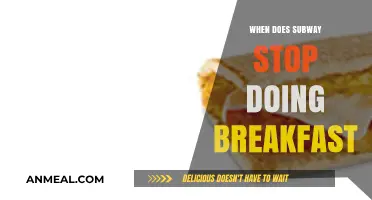 Subway Breakfast Hours: When Does the Morning Menu End?