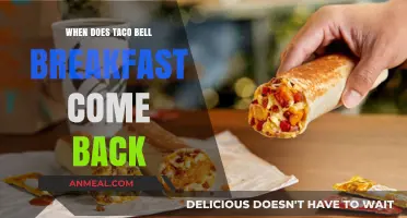 Taco Bell Breakfast Return: When Can You Enjoy Morning Favorites Again?