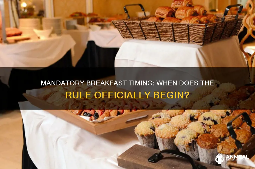 when does the mandatory breakfast start