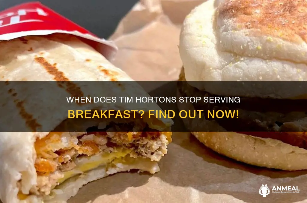 when does timmies breakfast end