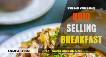 Water Burger Quid: Breakfast Selling Hours Explained