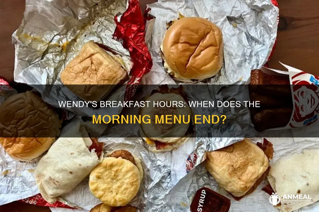 when does wendys breakfast close