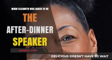 Elizabeth's Unexpected Role: After-Dinner Speaker at the Prestigious Event
