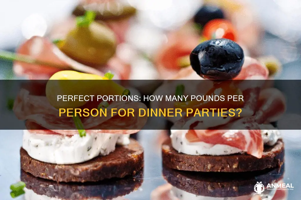 when entertaining how many pounds per person for dinner