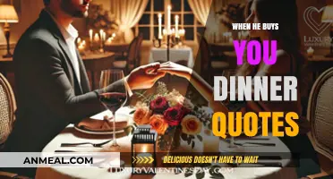 Romantic Gestures: Heartwarming Quotes About When He Buys You Dinner