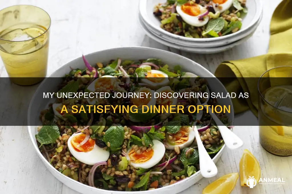 when i first had salad for dinner