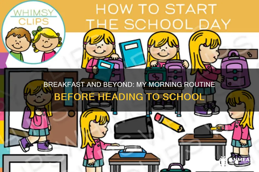 when i had breakfast i went to school