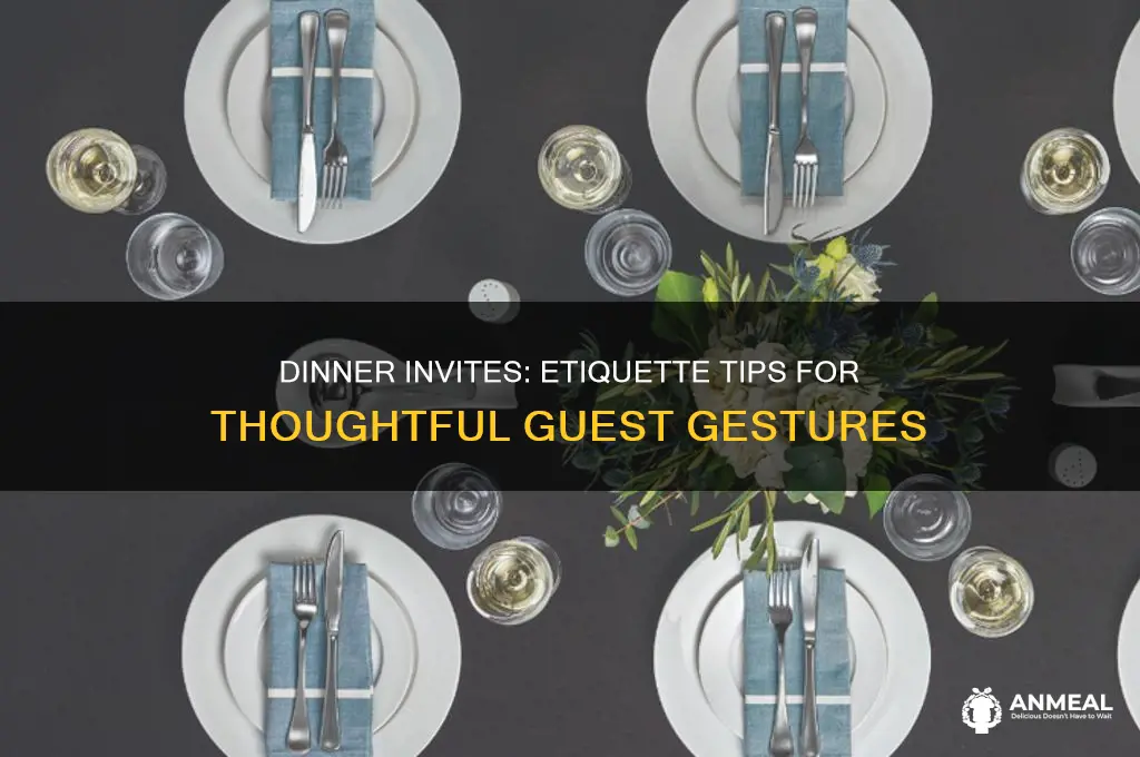 when invited over for dinner should you take something
