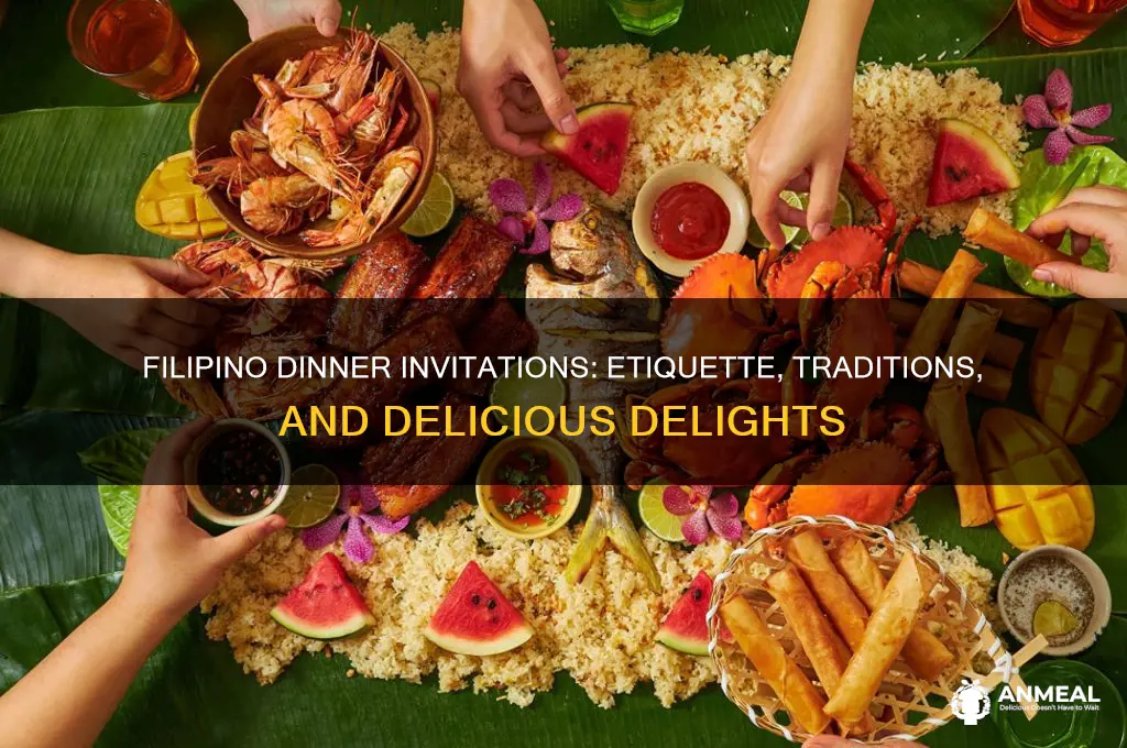 when invited to a filipinos home for dinner