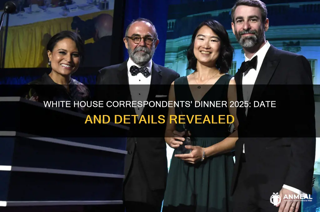 when is 2025 white house correspondents dinner