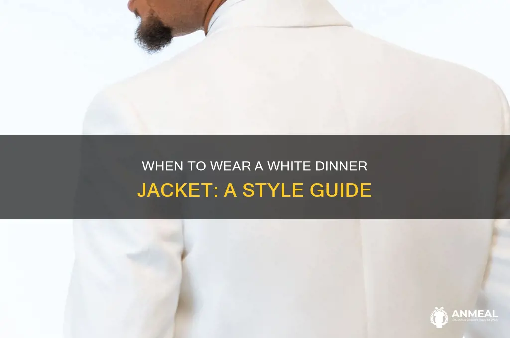 when is a white dinner jacket appropriate