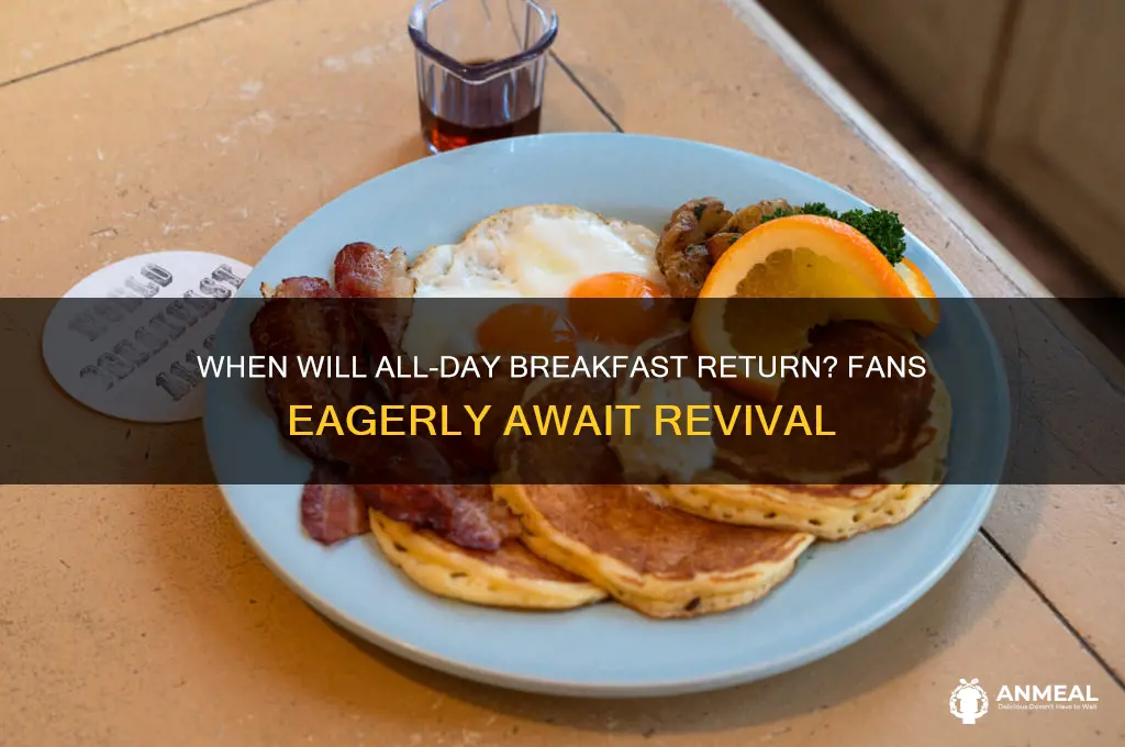 when is all day breakfast coming back