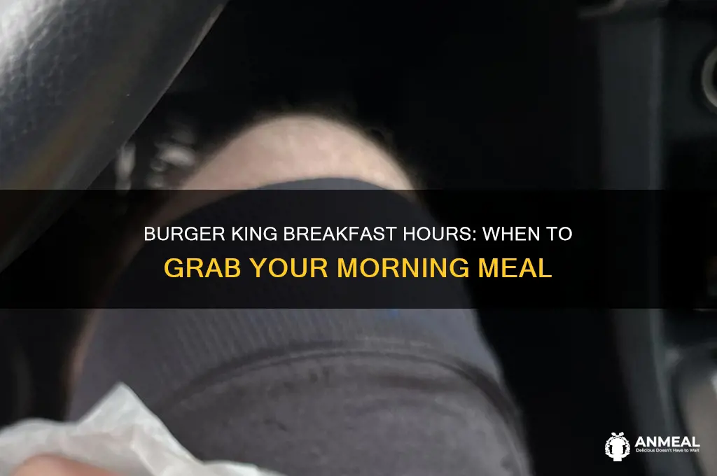 when is breakfast at burger king