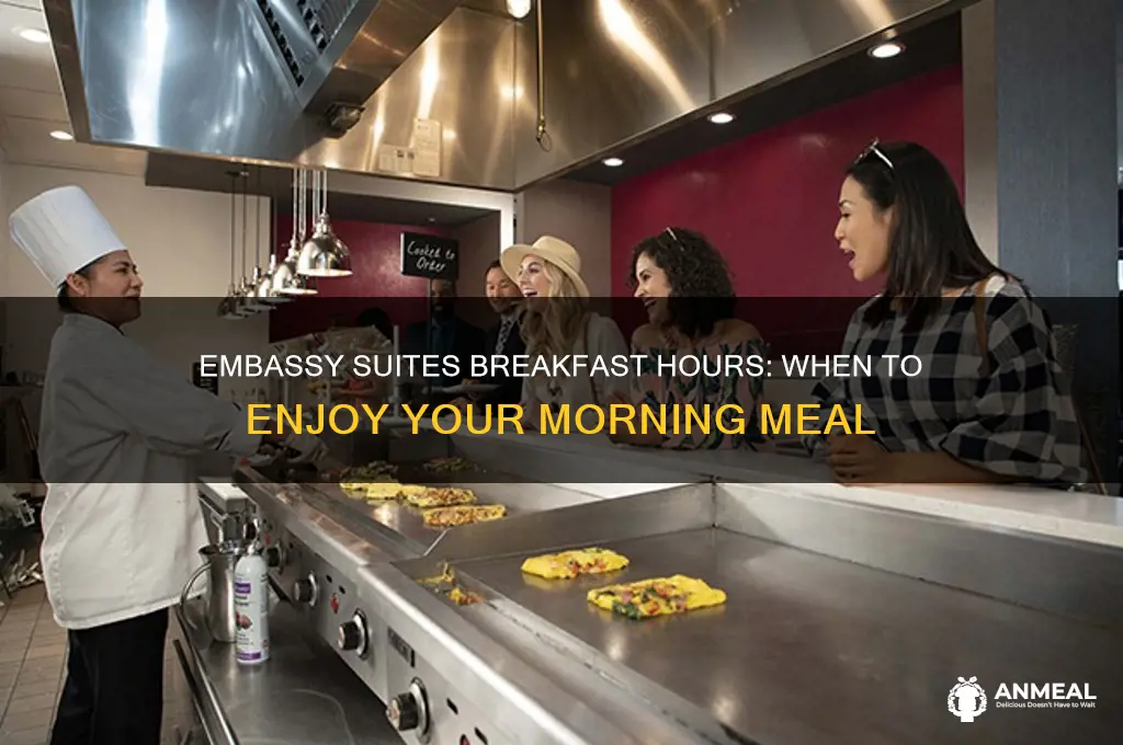 when is breakfast at embassy suites