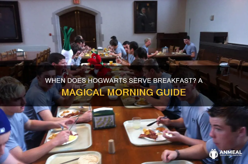 when is breakfast at hogwarts