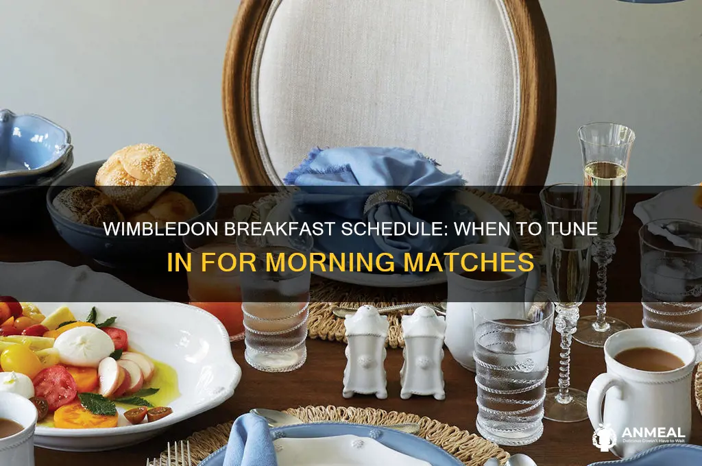 when is breakfast at wimbledon