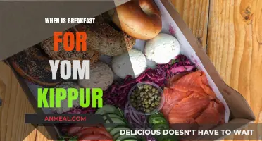 Yom Kippur Breakfast Timing: When to Eat Before the Fast Begins