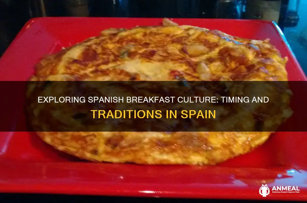 when is breakfast in spain