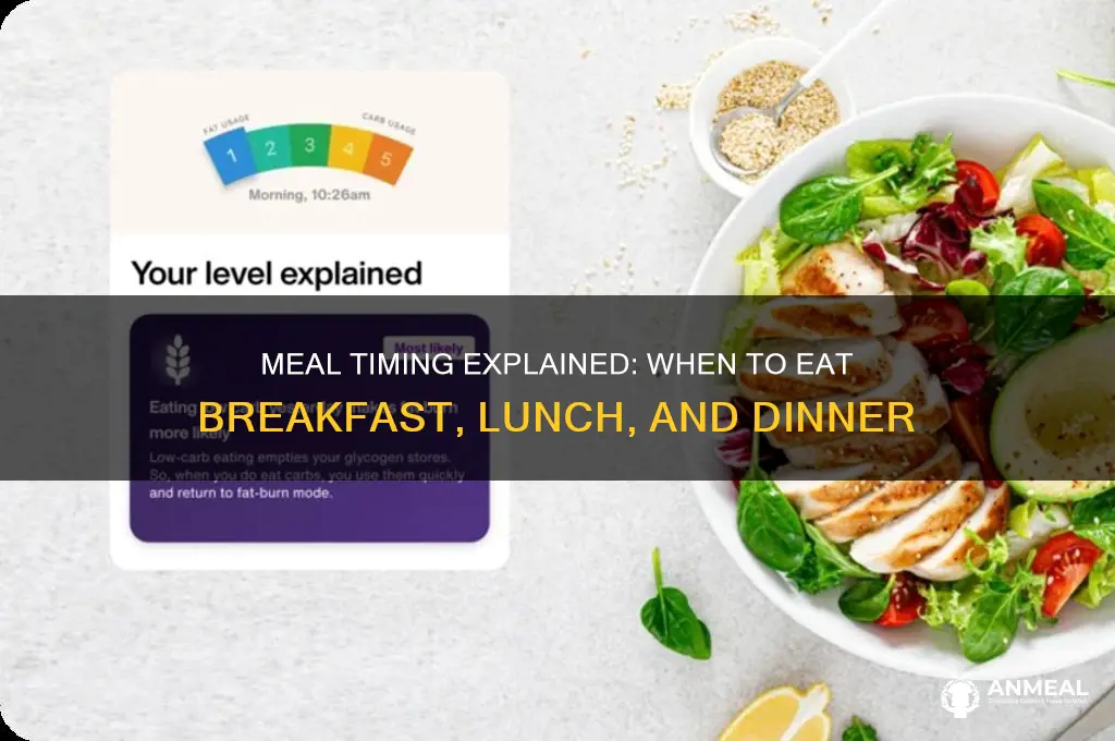 when is breakfast lunch dinner