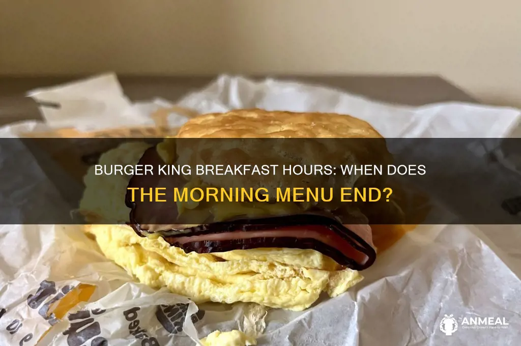 when is burger king breakfast end