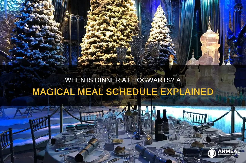when is dinner at hogwarts