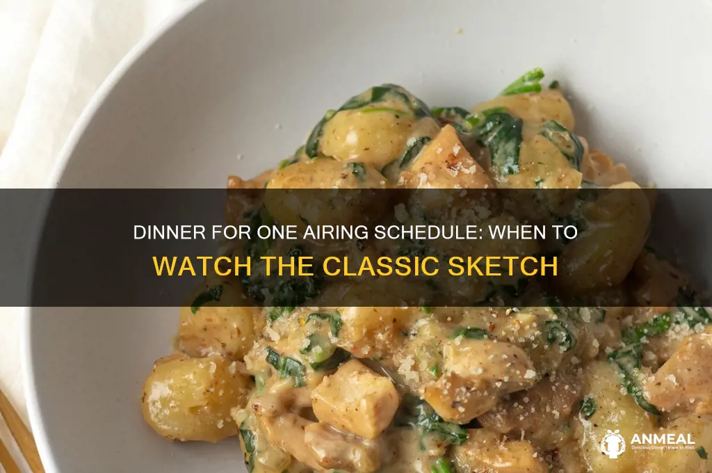 when is dinner for one being shown