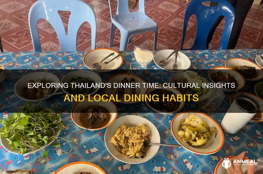 when is dinner time in thailand