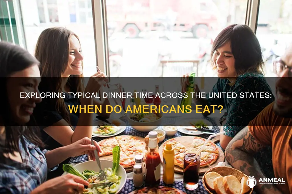when is dinner time in the us