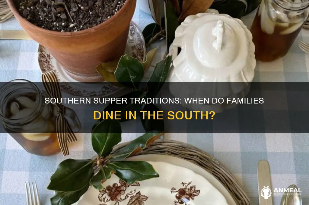 when is dinner time south us