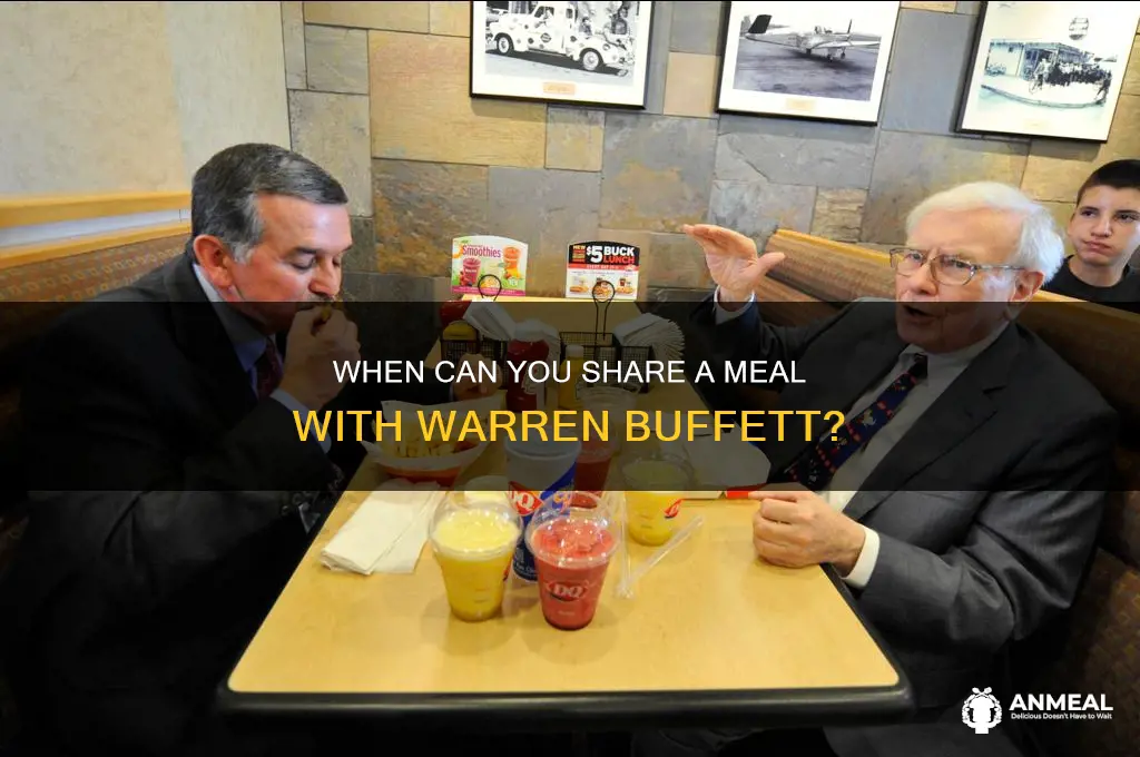 when is dinner with warren buffet