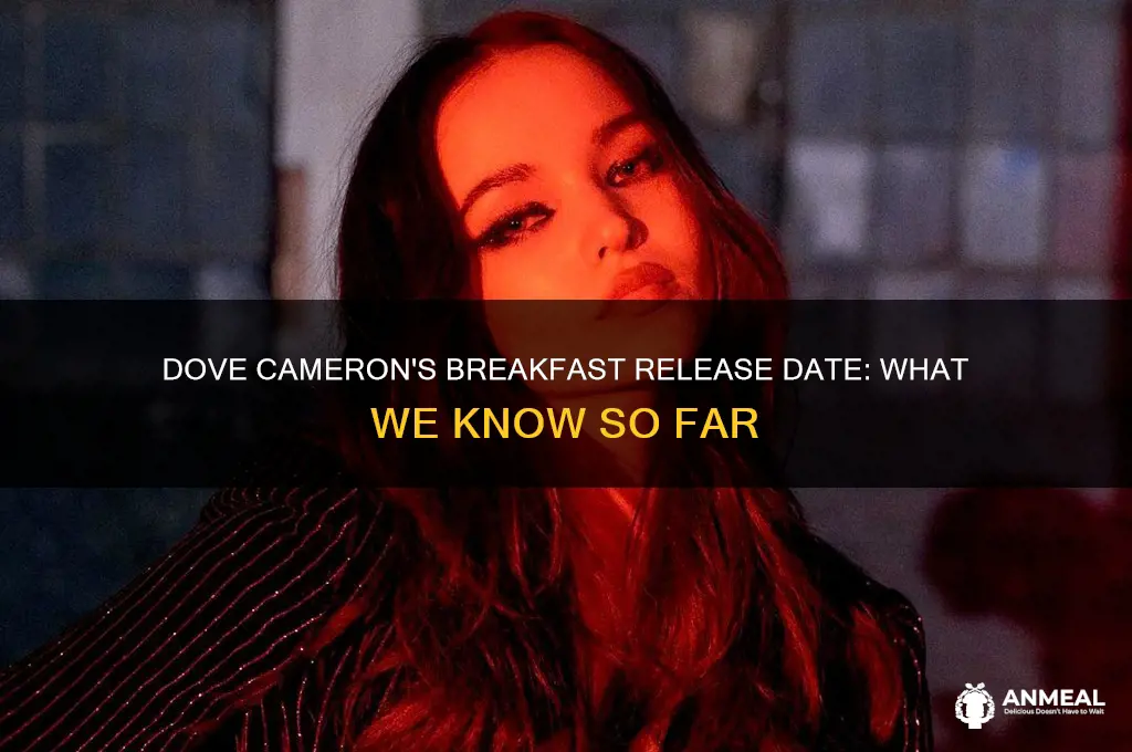 when is dove cameron dropping breakfast