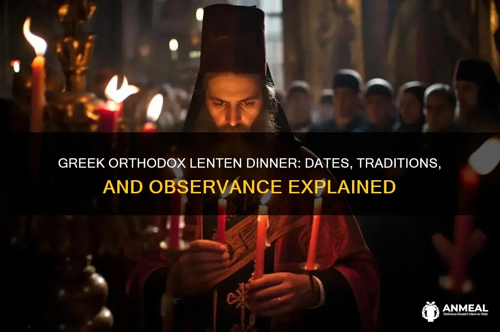 when is greek orthodox lenten dinner