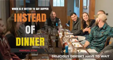 Supper vs. Dinner: When to Use Which in Everyday Conversations