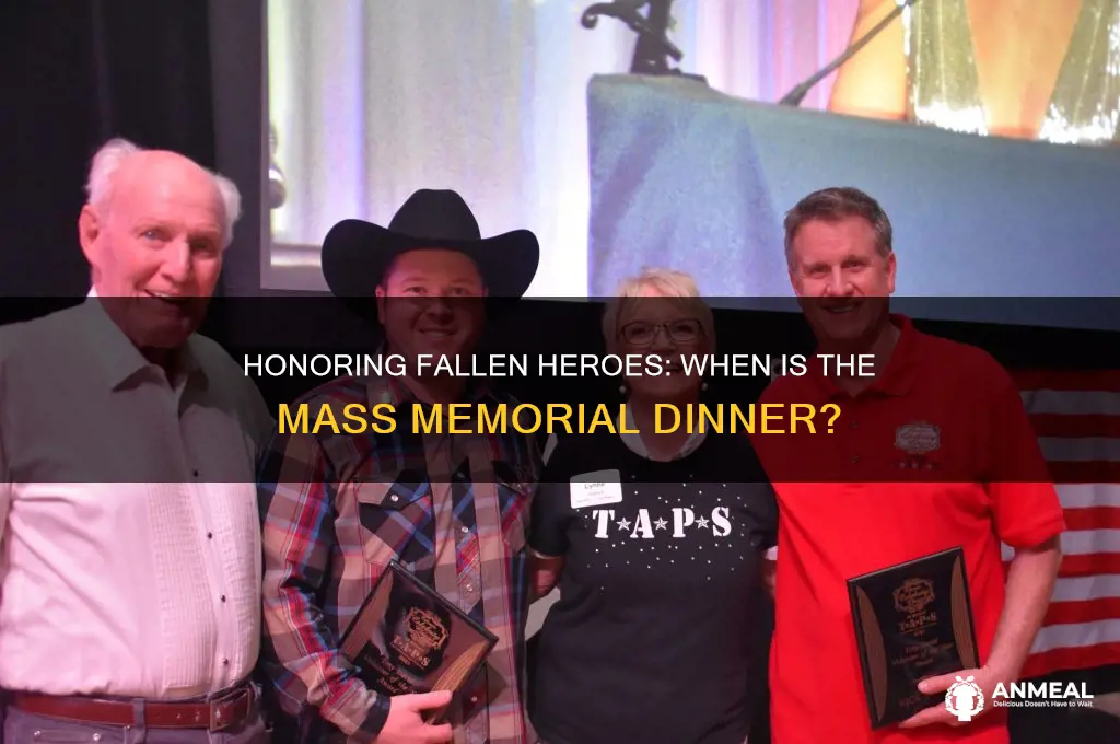 when is mass fallen heroes dinner