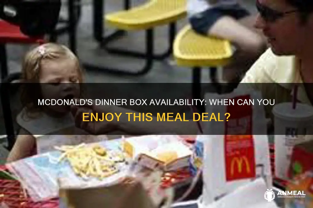 when is mcdonald