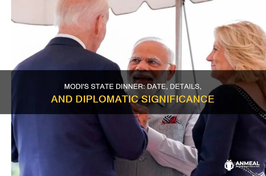 when is modi state dinner