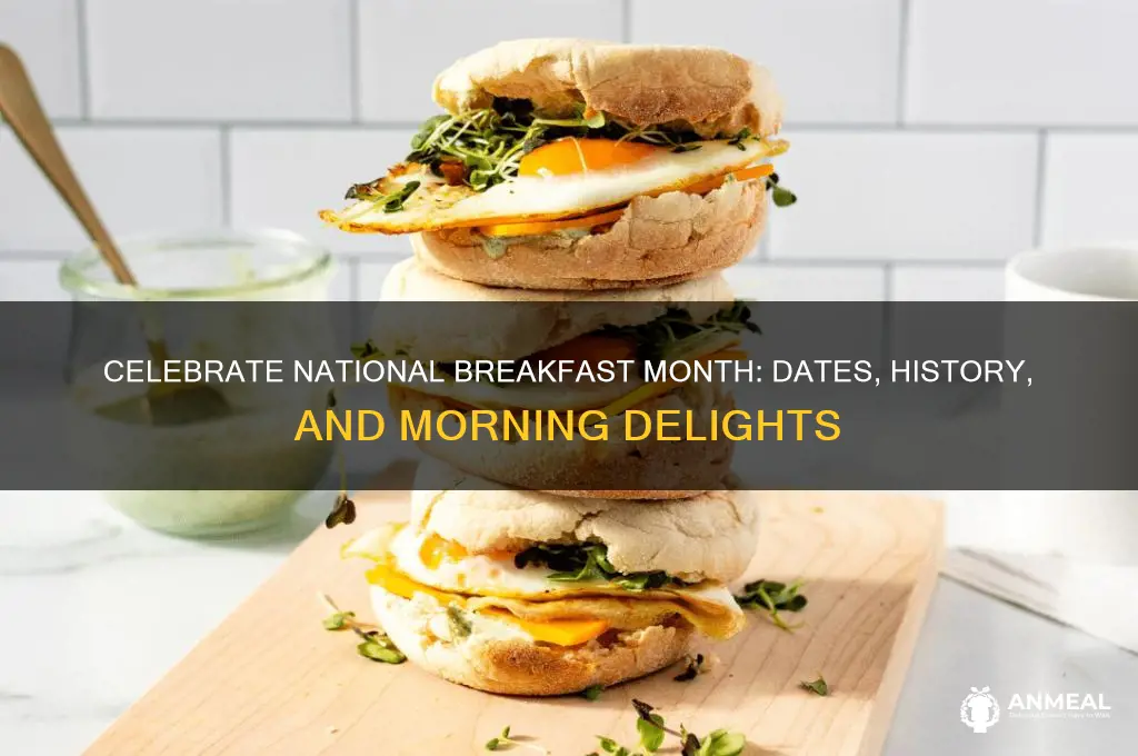 when is national breakfast month