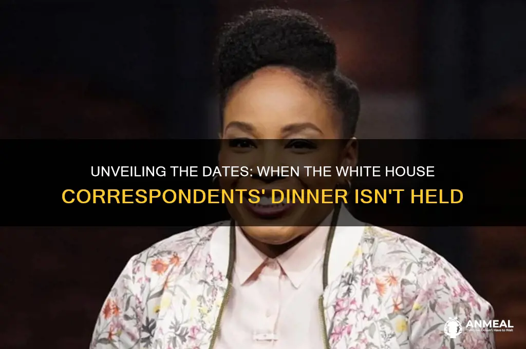 when is not the white house correspondents dinner