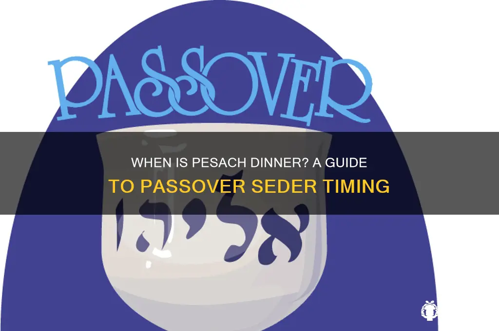 when is pesach dinner