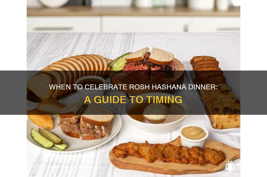 when is rosh hashana dinner